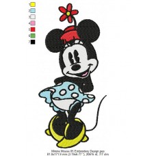 Minnie Mouse 05 Embroidery Design